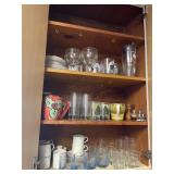 CONTENTS OF CABINET: CUPS, BOWLS, ECT