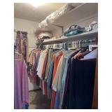 CONTENTS MASTER BEDROOM CLOSET: TIES,