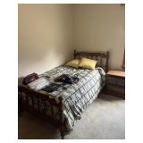 TWIN BED & 2 DRAWER NIGHT STANDS