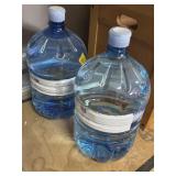 (2) 3.96GAL PURIFIED WATER JUGS (FULL OF WATER)