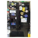 AMANA SIDE BY SIDE FRIDGE/FREEZER & CONTENTS