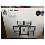 SET OF 7 GALLERY PICTURE FRAMES - ASSTD SIZES