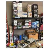 6ft x 24" BLACK METAL SHELF