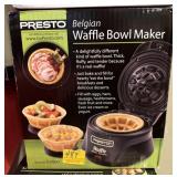 PRESTO BELGIAN WAFFLE BOWL MAKER