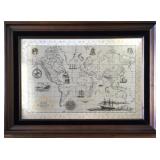 1976 ROYAL GEOGRAPHICAL SOCIETY SILVER MAP OF