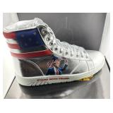 TRUMP SIZE 11 PLATINUM HIGH TOP SNEAKERS