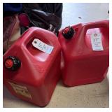 (2) 5 GAL EMPTY GAS CANS