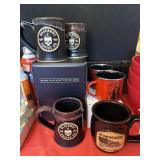 8PC COFFEE COMPANY THEMED COFFEE MUGS