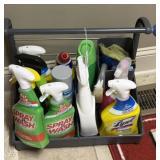 VARIOUS BOTTLES/CANS OF CLEANING SUPPLIES