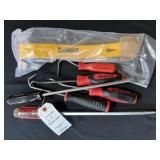DEWALT TOOLS - (2) SCREW DRIVERS, (4) PUNCHES....