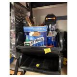 PLASTIC SHELF BUCKET W/ PAINT BRUSHES, SILICONE