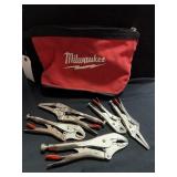 MILWAUKEE BAG W/ 5 CRESCENT CHANNEL LOCKS