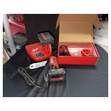 (2)MILWAUKEE M12 BATTERY & CHARGER