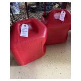 (2) 5 GAL EMPTY GAS CANS