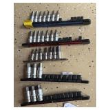 (25) SOCKET BITS - VARIETY OF SIZES