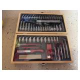MASTERGRIP CRAFT & HOBBY KNIFE SET W/ WOODEN CASE