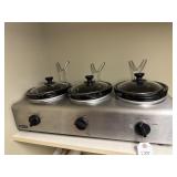 BELLA TRIPLE SLOW COOKER & BUFFET SERVER