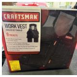CRAFTSMAN 9-POCKET WORK VEST - ONE SIZE FITS MOST