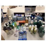 UNUSED BODYWASH, TOOTHPASTE, LISTERINE, NASAL RINS