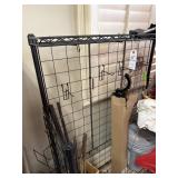 METAL SHELF W/ HAND TRIMMERS