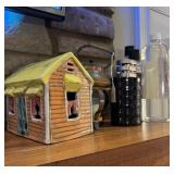 SCENTED OIL LAMP W/ 3 BOTTLES OF OIL, CANDLE SCENT