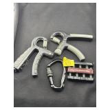 (3) HAND GRIPMASTERS & SAFETY HARNESS CLIP