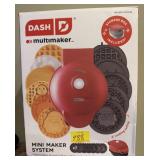 DASH MULTIMAKER MINI MAKER SYSTEM - WAFFLE MAKER
