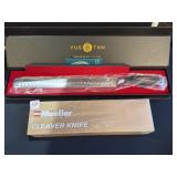 YUSOTAN 17" COOKING KNIFE & MUELLER AUSTRIA CLEAVE