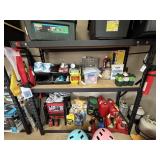 60" x 77" x 24" METAL SHELF W/ FIRE EXTINGUISHER &