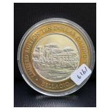 BELLAGIO $10 BI-METALIC GAMING TOKEN - .999 FINE