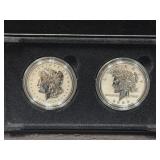 2023 MORGAN AND PEACE DOLLAR - 2 COIN SET -