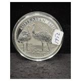 2019 AUSTRALIAN EMU - 1 OZ SILVER ROUND -