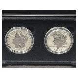 2023 MORGAN AND PEACE SILVER DOLLAR - 2 COIN SET -