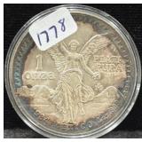 1984 MEXICO 1 OZ SILVER ROUND - TONER