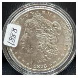 1878-S - 7 TAIL FEATHERS - MORGAN SILVER DOLLAR