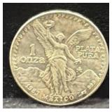 1983 MEXICO 1 OZ SILVER ROUND