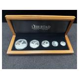 2020Mo MEXICO LIBERTAD 5 COIN SILVER SET -