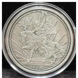 2022 MEXICANCABALLITO PESO - 1 OZ .999 FINE SILVER