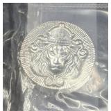 SCOTTSDALE MINT "LION" 5 OZ SILVER ROUND -