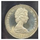 1976 TURKS AND CAICOS ISLANDS 20 CROWN COIN -