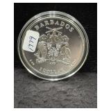 2020 BARBADOS "CARIBBEAN SILVER SEAHORSE" - 1 OZ