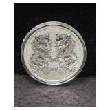 2020 AUSTRALIA "DOUBLE PIXIU" COIN - 1 OZ SILVER -