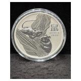 2020 AUSTRALIA  - "MOUSE" - REVERSE PROOF 1 OZ