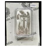 SCOTTSDALE MINT "ARCH ANGEL MICHAEL" 1 OZ SILVER