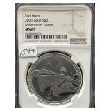 STAR WARS - 2021 - "MILLENNIUM FALCON" - 1 OZ