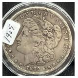 1892-S MORGAN SILVER DOLLAR - SCARCE DATE!!!