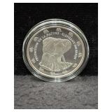 2015 BENIN - "ELEPHANT" - 1 OZ SILVER ROUND -