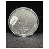 2018 RWANDA AFRICAN OUNCE "GIRAFFE" - 1 OZ SILVER
