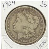 1904-S MORGAN SILVER DOLLAR
