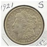 1921-S MORGAN SILVER DOLLAR